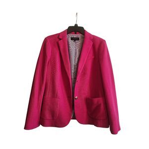 Talbots size 8 pink sweater texture fully lined blazer